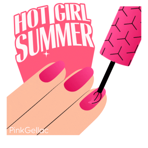Girl Summer Sticker by Pink Gellac