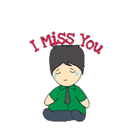 I Miss You Love Sticker
