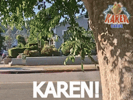 karencardstcg side eye karen peekaboo funny meme GIF