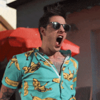 Zweimann cool sunglasses scream tattoo GIF