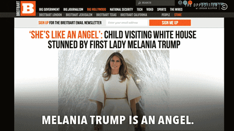 melania trump angel GIF by The Opposition w/ Jordan Klepper