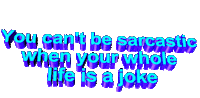 sarcastic joke Sticker by AnimatedText