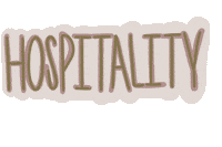 Hospitality Love Well Sticker by Rachel Schelb
