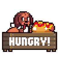 Hungry Feed Me Sticker by HotDogs