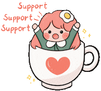 Coffee 加油 Sticker