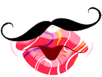 sonymusicmexico summer mouth boca camilo Sticker