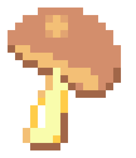 SteveKstickers food pixel mushroom sprite Sticker