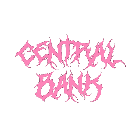 Central Bank Goth Sticker by Deadlyie