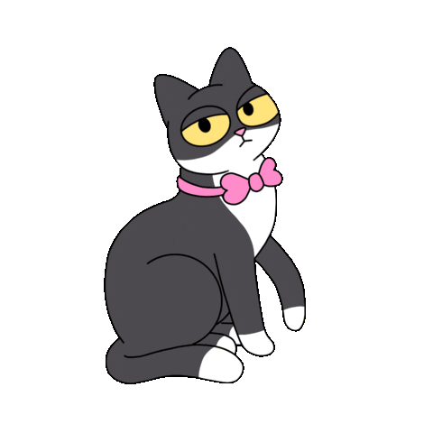 Cat Sticker by @gallegoseba