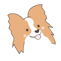 Papillon Dog Sticker by HIKOCO