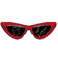 Stochas heart food sunglasses bar Sticker