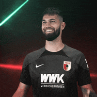 Football Smile GIF by FC Augsburg 1907
