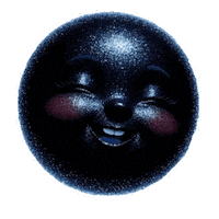 Full Moon Sticker Sticker by TresorsDuMonde.ca