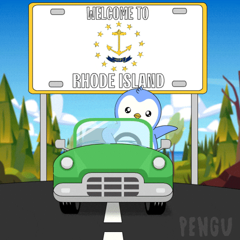 Driving Rhode Island GIF by Pudgy Penguins