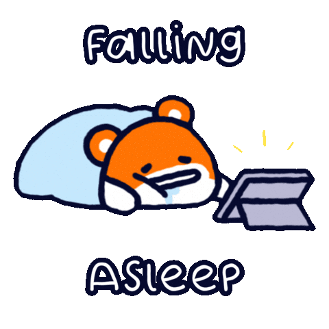 Sticker Falling Asleep Sticker