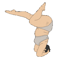 Handstand Dhc Sticker by Dermhealthco