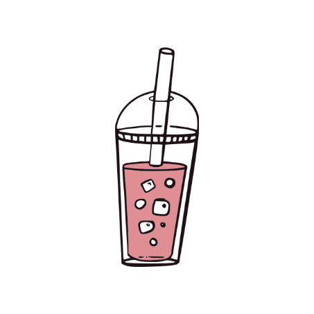 Iced Coffee Pink Sticker by AbbottLyon