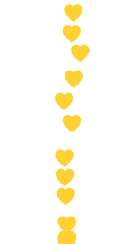 Golden Heart Hearts Sticker by YellowHeartTix