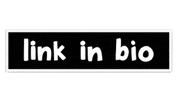 christineparkerco link in bio christineparkerco link in bio black black rectangle Sticker
