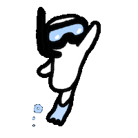 Freediving Snorkeling Sticker
