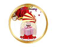 Happy Anniversary Gnome Sticker