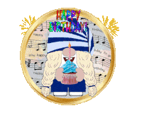 Happy Birthday Gnome Sticker