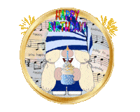 Happy Birthday Gnome Sticker