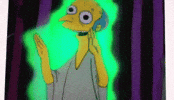 glowing mr burns GIF