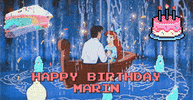 happy birthday marin GIF by emibob
