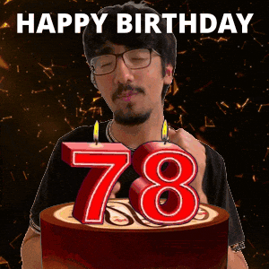 78 Birthday GIF