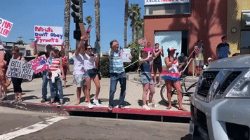 'Covid Is a Lie': San Diego Demonstrators Protest California Coronavirus Lockdown