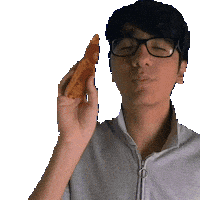 Pizza Eating Sticker