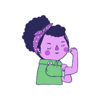 andreaortizmx feminism girl power feminist rosie Sticker