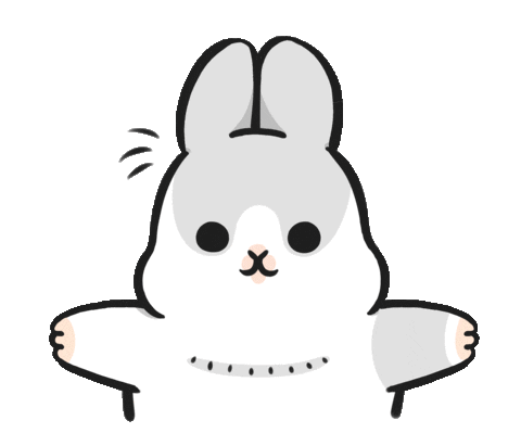 happy bunny Sticker by YUKIJI