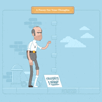 a penny for your thoughts loop GIF by Crispe