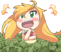 Make It Rain Laughing Sticker by Jin