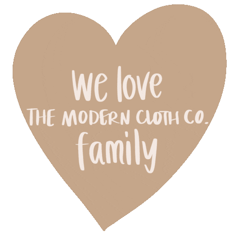 Themodernclothco giphyupload love heart family Sticker