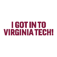 Virginia Tech Hokies Sticker by Virginia Tech Undergraduate Admissions