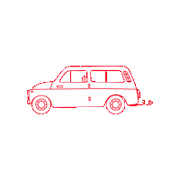 Fiat500 Sticker by Prestel Verlag