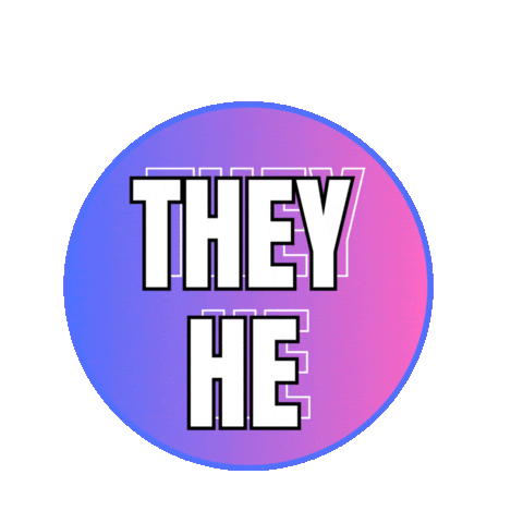 Echo Pronouns Sticker by Day of Pink