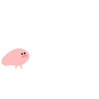 Pink Running Sticker