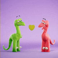 Heart Wafting GIF by Claynosaurz