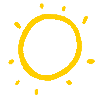Sun Doodle Sticker