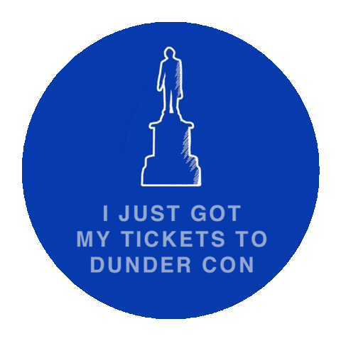 dundercon the office dwight theoffice dunder mifflin Sticker