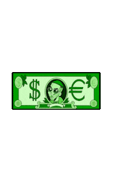 sfera ebbasta money Sticker