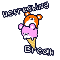 Refreshing Ice Cream Sticker