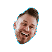 Starkauchohnemuckis daniel gesicht frohlich saom Sticker
