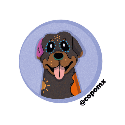 Dog Sticker by copomx
