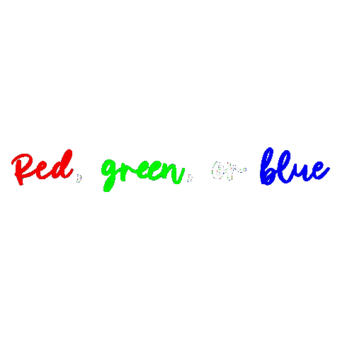 Red Green Blue Rgb Sticker