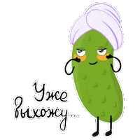 Pickle Sticker by Dolina Ovoshey